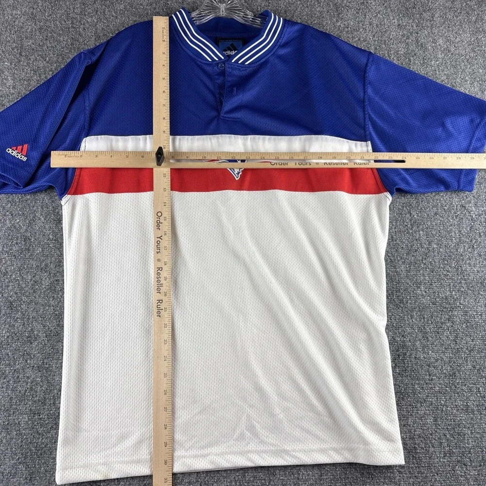 Vintage 90s Adidas New England Patriots Mesh Polo Made in USA Men's Large NFL